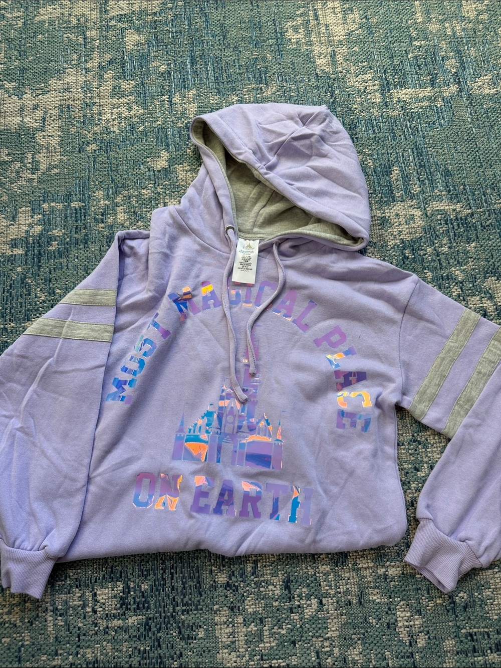 Disney Lavender Hoodie with Castle Graphic